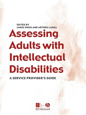 cover image of Assessing Adults with Intellectual Disabilities